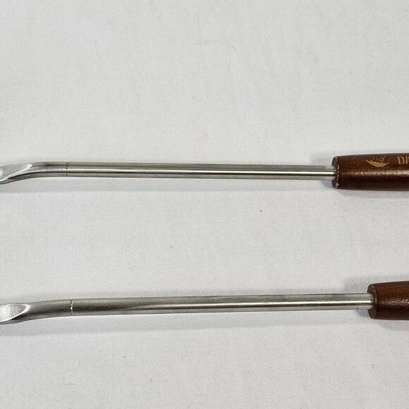 Dachu Spoon Skimmer Laddle Set Wood Handled Stainless Steel - Picture 4 of 8